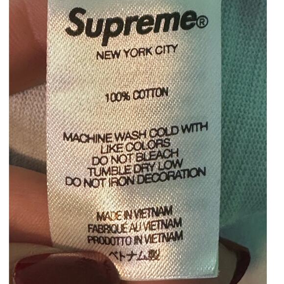 Supreme light blue short sleeves pocket tee size Medium - Picture 4 of 7